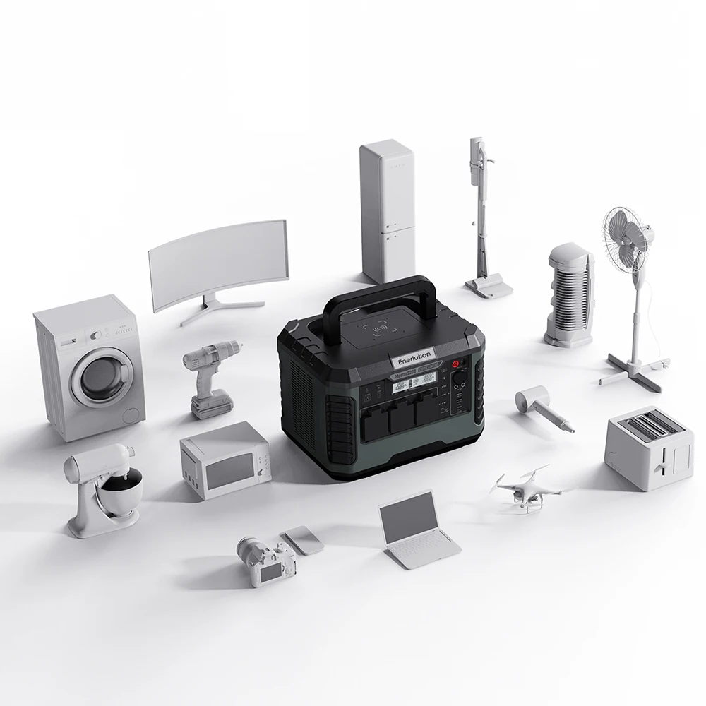 

Outdoor Charging Lithium Battery Bank Portable Power Station Energy Storage Battery Camping Solar Generator 600w