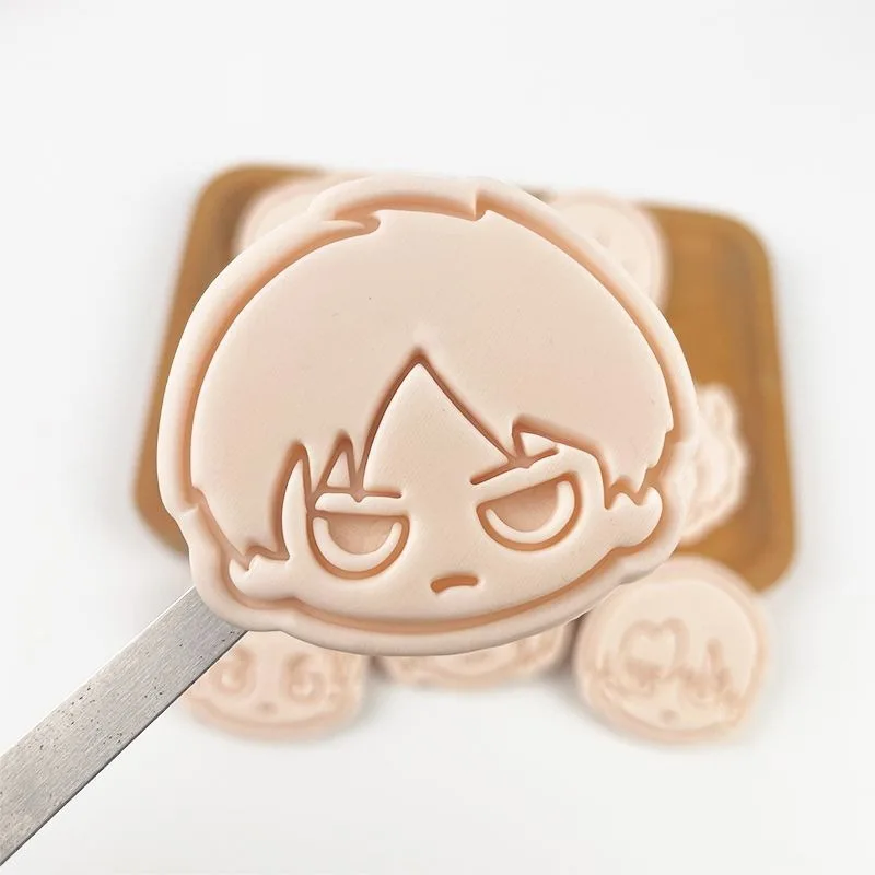 Attack on Titan Press Cookie Molds Anime Eren Mikasa Cookies Cutters Kitchen Baking Tools Levi Ackerman Cake Molds Bakeware - view 2