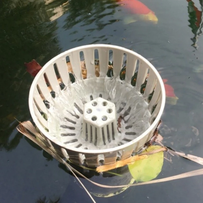 Schwimmender Poolfilter für Koi-Teiche – Abflussstopfen verhindert das Eindringen von Fischen in den Skimmer – Aquariumfilter