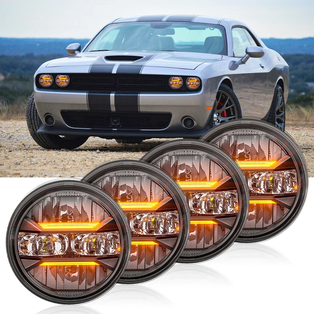 

Emark DOT 5.75" 5-3/4" LED Headlights Hi/Lo Beam DRL Headlamp for Chevy Chevelle 1964-1970 for Mercedes-Benz 380SL 450SL 560SL