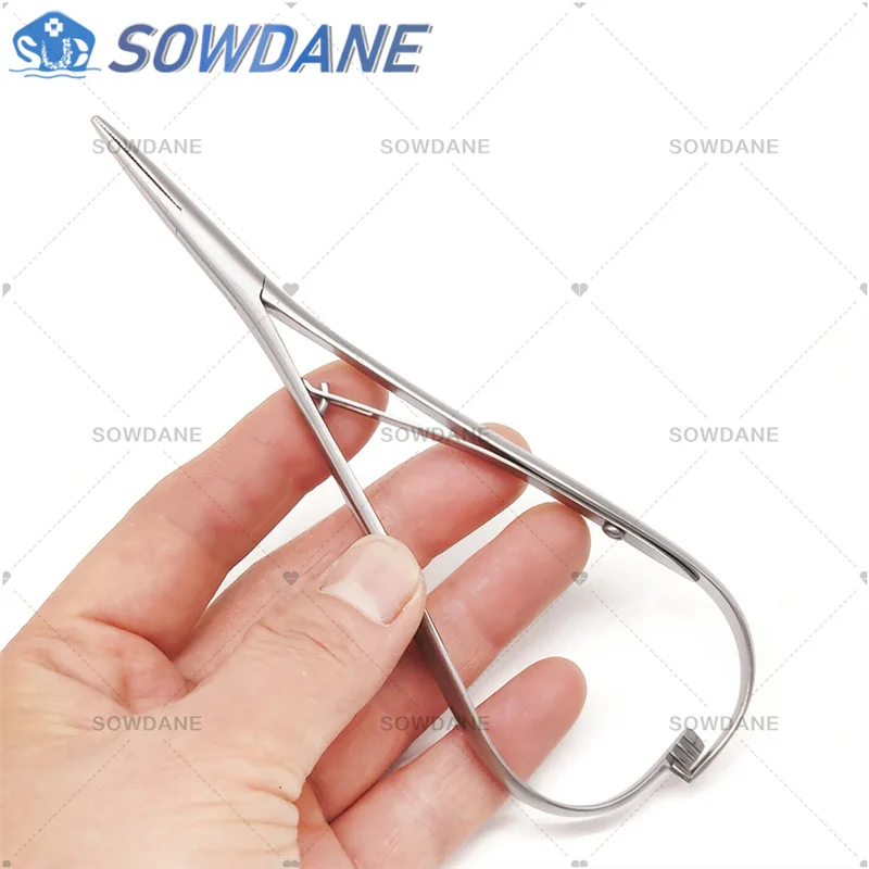 Oral Care Dental Orthodontic Mathieu Needle Holder Elastic Placement Standard 14cm Extra Fine Beak Dental Laboratory Tool