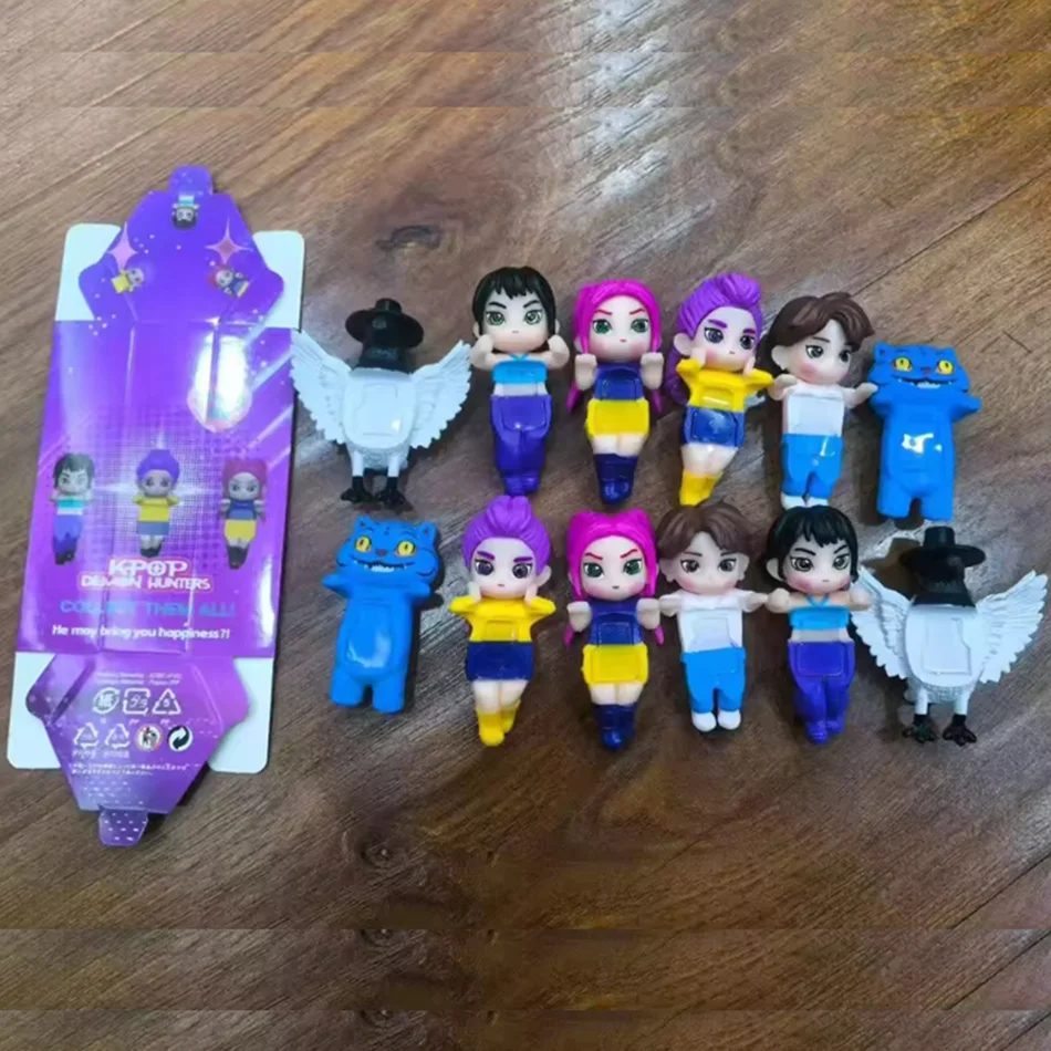 Hot Sale Angel Blind Box Kpop Demon Hunters Anime Mini Figures Car phone Ornaments Dolls Fans Toy For Children Birthday Gifts
