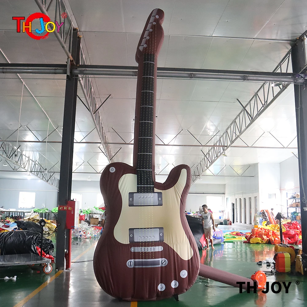 free air shipping to door! 6-10m giant inflatable guitar,giant inflatable guitar model for advertising