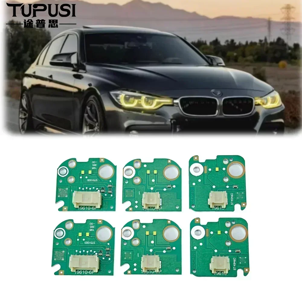 BMW F30 F31 DRL Angel Eyes Yellow LED Daytime Running Lights 6V Upgrade For 320i 330i 340i 2016-2019 Front Bumper Light | TUPUSI