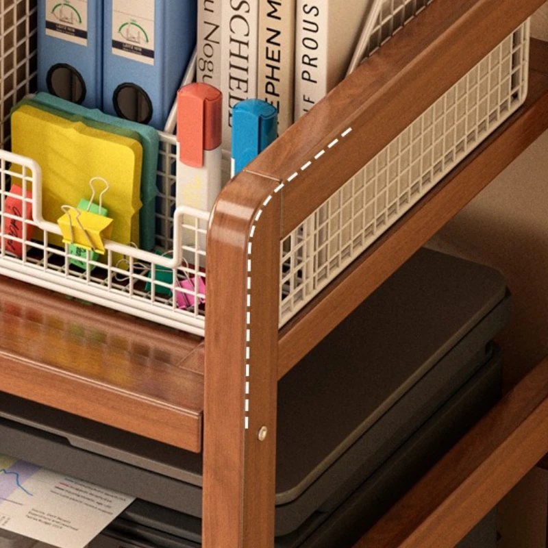 Office Balcony Storage Locker Living Room Multi-functional Shelf Display Storage Locker Corner BAMBOO Furniture Полк MHSNJ