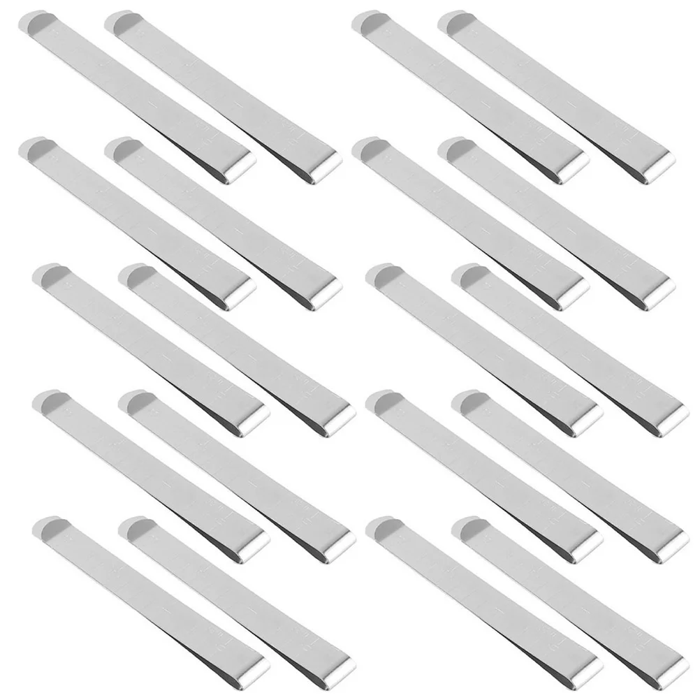 

30pcs Stainless Steel Sewing Ruler Hemming Clips Quilting Knitting Clamps Measuring Tools Garment Accessories