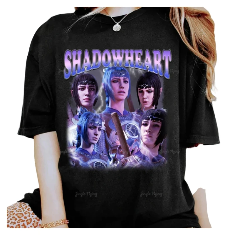 Vintage Shadowheart Shirt Homage Shadowheart Baldur’S Gate 3 Shirt Video Game Personalized Tee