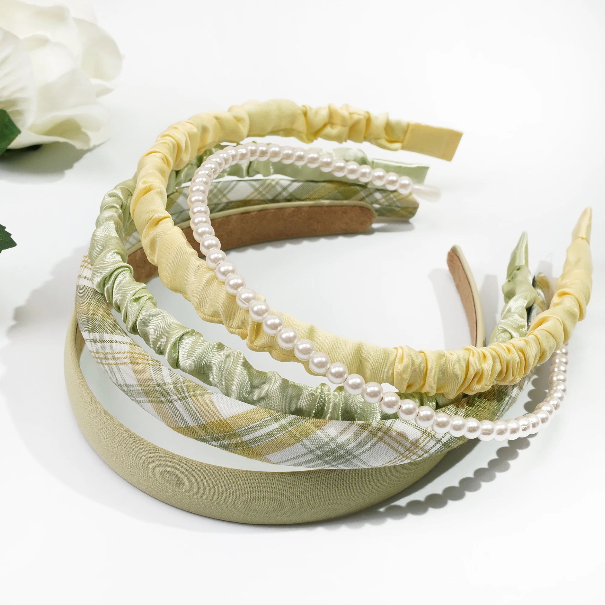 

5 шт./компл. элегантные ленты для волос с широкими полями обруч на голову из искусственного жемчуга декоративные головные уборы модные аксессуары для волос для женщин и девочек