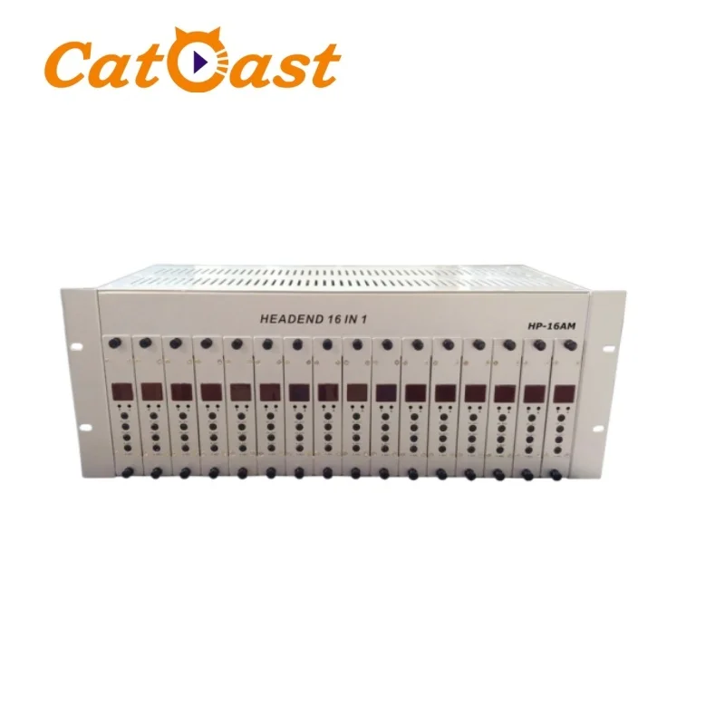 

16 in1 NTSC PAL-dk/bg configurations Hotel CATV Front-End System Agile Neighbor Analog modulator