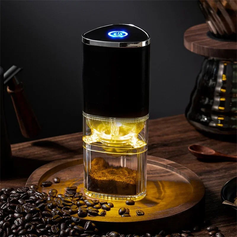 1Pcs Tragbare Typ-C USB Ladung Elektrische Kaffeemühle Keramik Schleifen Kern Pulverisierer Mühle Haushalt Kaffeemühle