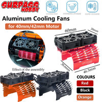 Surpass Hobby Double Cooling Metal Fans Heatsink for RC Car 4068 4076 4082 4092 4268 4274 4282 4292 40/42mm Motor Accessories