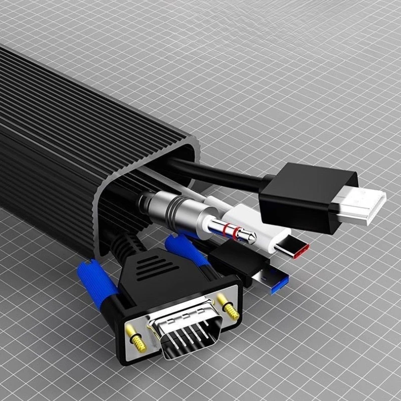 Punch Free PVC Wiring Duct Desk Cable Management Raceway Surface Mounted Wire Collection Box Computer Cable Organizer