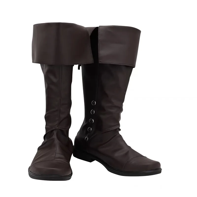 Shay Cormac Cosplay Stiefel PU Leder Braune Schuhe Halloween Cosplay Schuhe