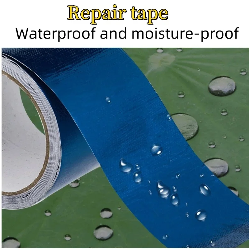 Cinta autoadhesiva fuerte para reparación de lona de camión, cintas de lona de Material de polietileno duradero, impermeables, de fijación rápida, para grietas y agujeros