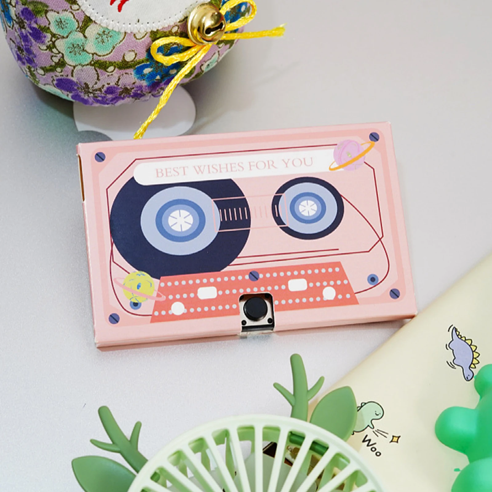 Retro Guestbook Audio Tape Gathering Blessing Message Guest Book Audio Cassette for Gathering Hotel Birthdays Party Wedding