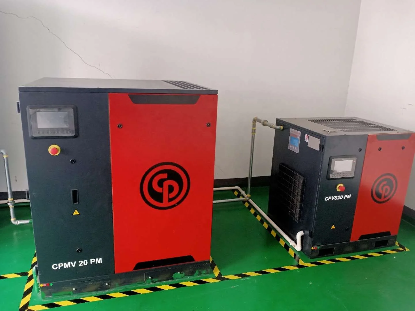 Chicago Pneumatic CPN CPM series Low noise air-compressor machines price rotary screw air compressors with tank and dryer