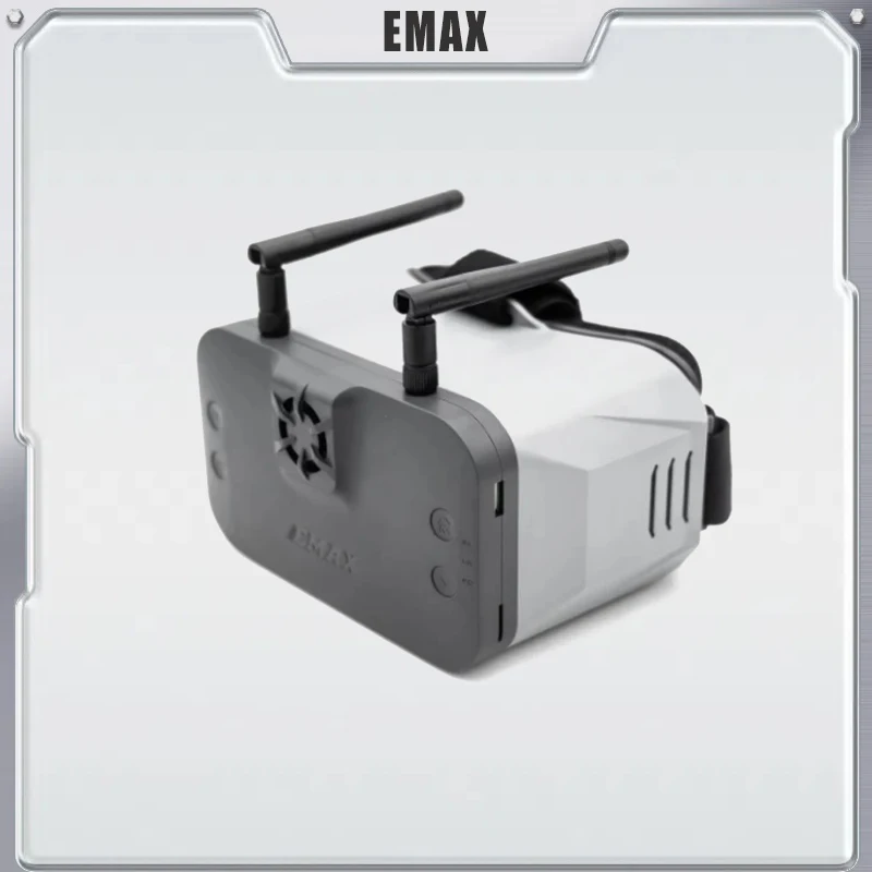 EMAX Transporter II 2 HD FPV Goggles 720×1080 4.45 Inches Screen Antenna HDZero Goggle For RC FPV Racing Drone Quadcopter