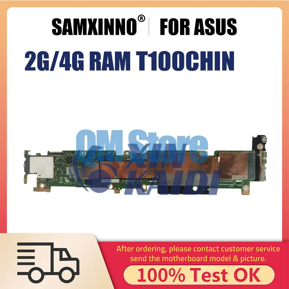 Laptop Motherboard For ASUS T100CHIN T100C T100CHIN T100CH T100CHI Notebook Mainboard Z3795 CPU 2G 4G RAM 64GB SSD Systemboard