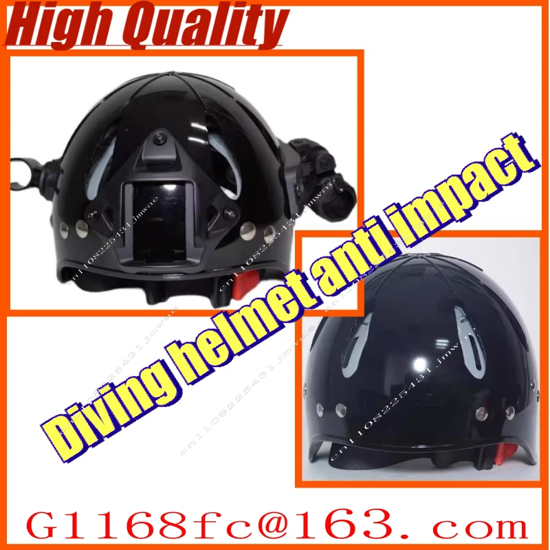 Diving Helmet Anti Impact Thickened Saltwater Resistant Red Yellow  Water Rescue Safety Helmet