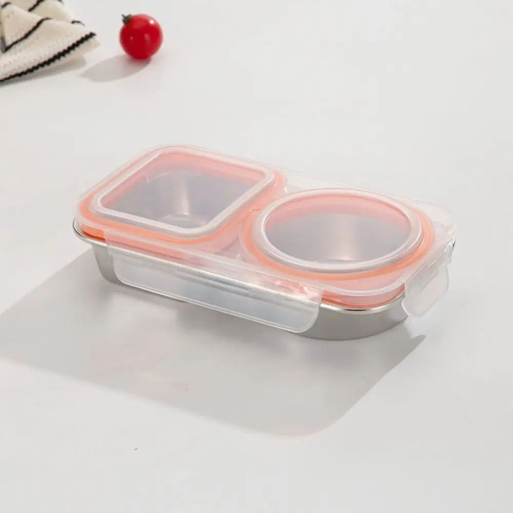 Stainless Steel Bento Box For For KAKAM Food Container Divided Lunch Box Microwave Safe Portable Meal Prep Storage Office Travel