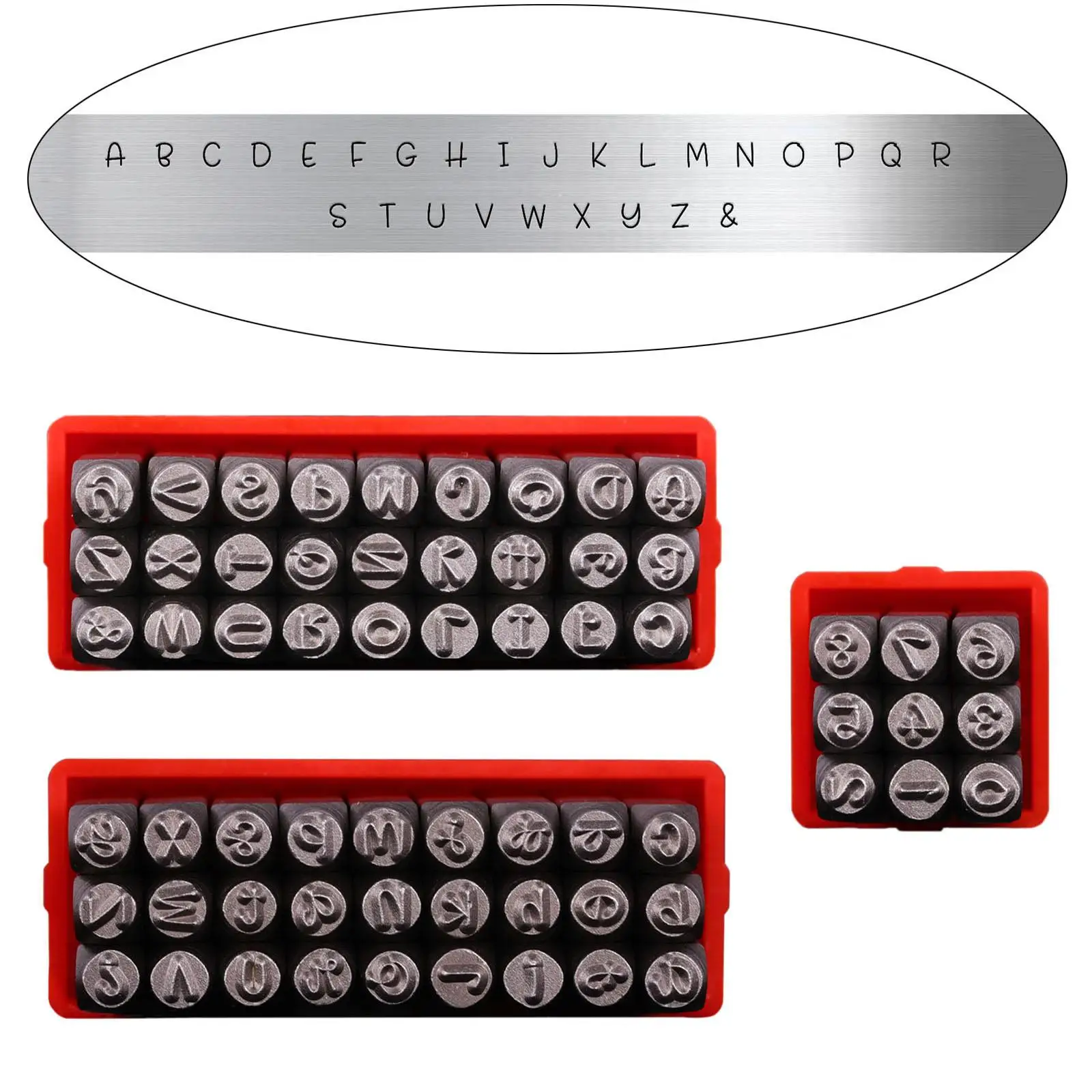 Metal Stamp Set Steel Alphabet Stamp Set Bench Block Pressing Die Imprinting