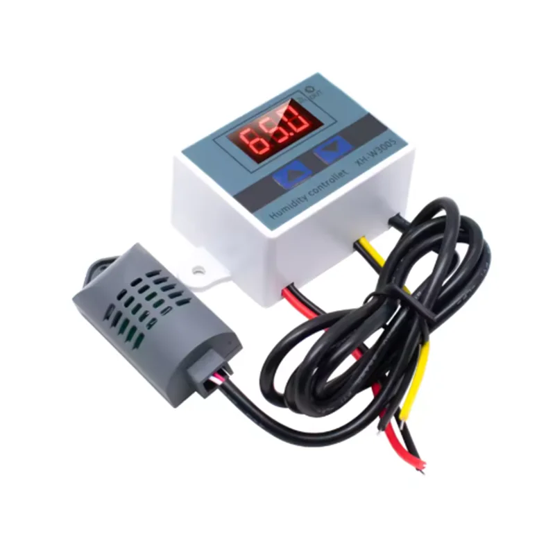 12V 24V 220V XH-W3005 Cyfrowy Regulator Wilgotności Higrometr Kontroler Wilgotności Przełącznik Regulacji Wilgotności + Czujnik Wilgotności — zdjęcie produktu 3