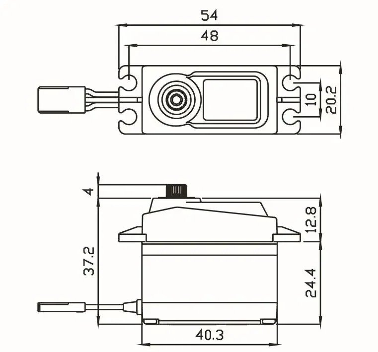 CS1256TG 20KG Coreless Servo High Torque Titanium Gear 0.15S Standard Digital Steering Motor For 1/8 1/10 RC Car Crawler DIY