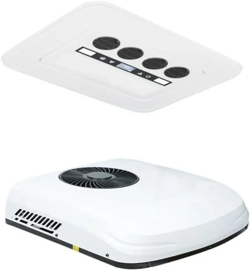 11000BTU RV Rooftop AC Unit Low Profile Quiet with Heater for Van Camper