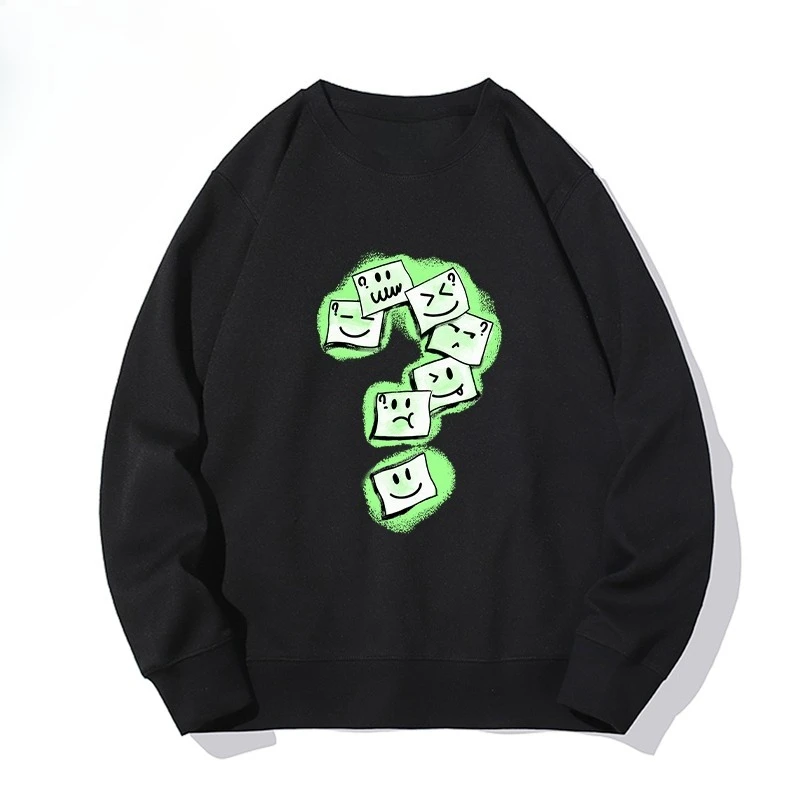 

Новая простая толстовка с принтом вопросительного знака осень/зима 2025 — это модный и свободный топ для мужчин, так и для женщин.