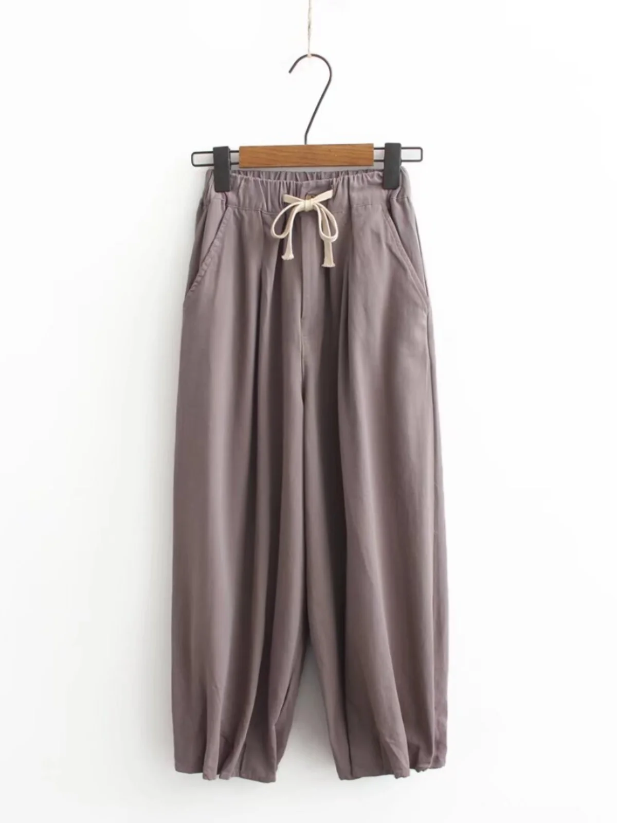 

Облегающие повседневные свободные брюки с высокой талией, большие размеры, женские тонкие брюки с высокой талией, однотонные корейские офисные брюки