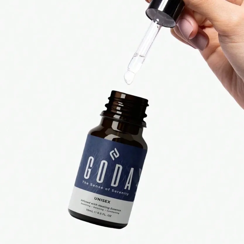 고다 더 센세이션 오브 세레니티 유니섹스 향수 – 스파이시 플로럴 블렌드, 레이어드 카밍 향, 0.5oz 진정 향기