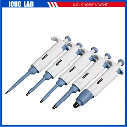 0.1/0.2/0.5/2/2.5/5/10/20/50/100/200/1000-5000ul 1-10ml Lab Single Channel Manual Adjustable Micro Pipette Toppette Pipettor