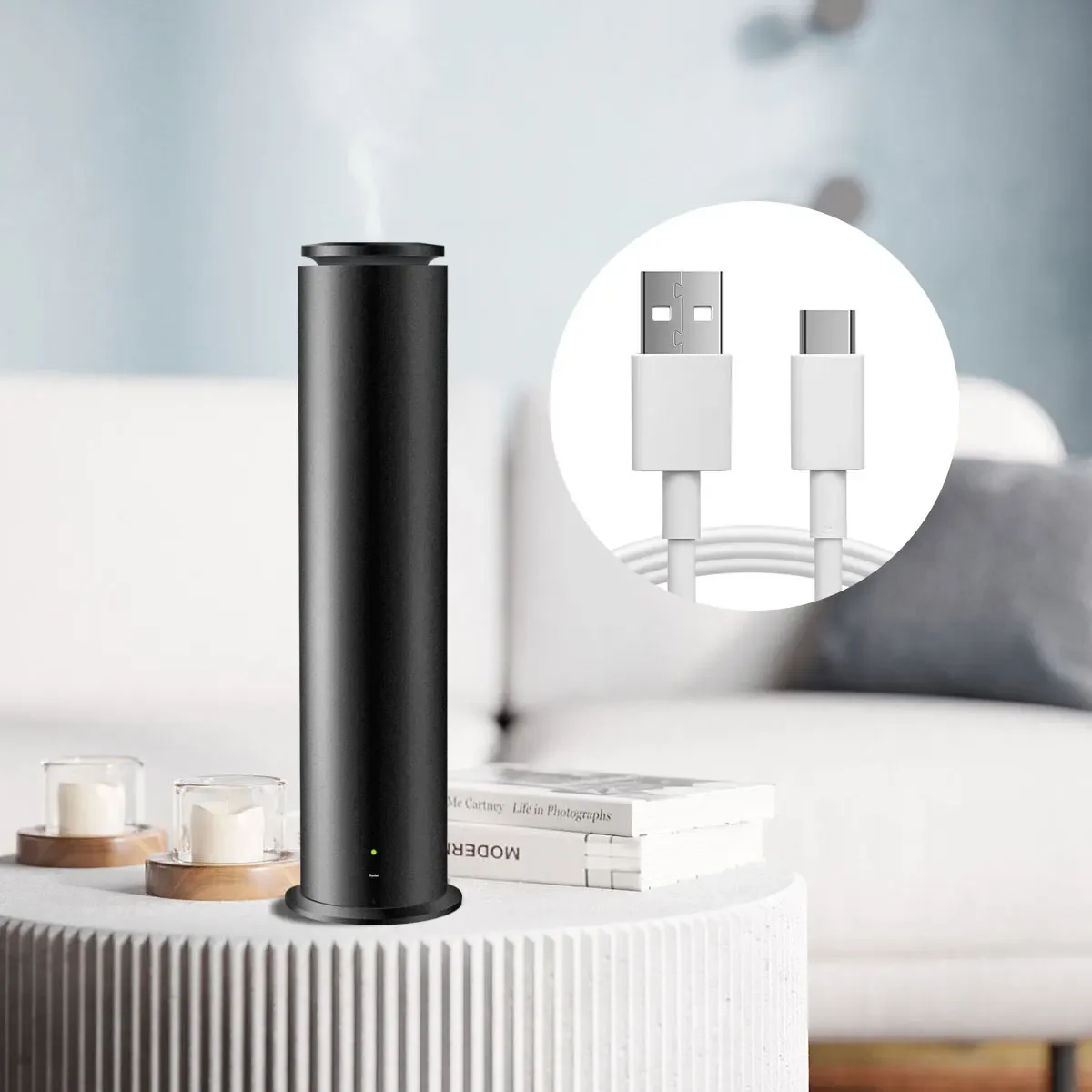 

Portable Standalone Essential oil Aroma Diffuser Fragrance Scent Air Machine with Bluetooth/wifi App Control 300cbm 100ml