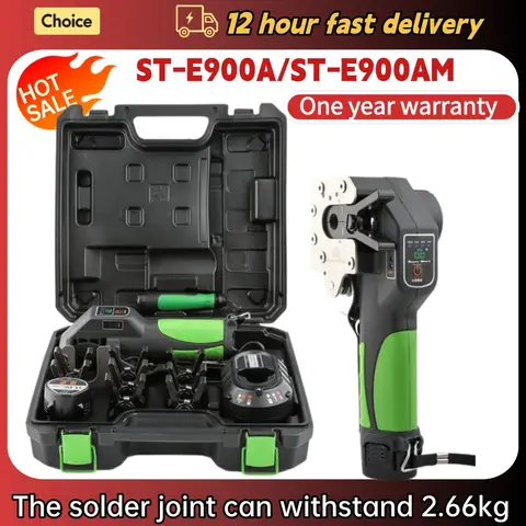 ST-E900A/ST-E900AM Copper Tube Flare Tool Auto Lithium Battery Electric Power Air Conditioner Refrigerator Cordless Auto Flare
