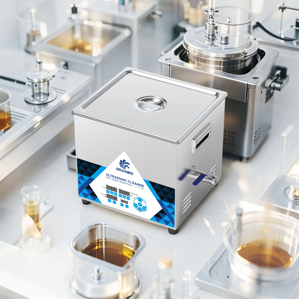 Granbo 15L 500W Digital Multi-Functional Cleaning Machine 40/80/120/170/200KHz Ultrasonic Cleaner for Laboratory Medical