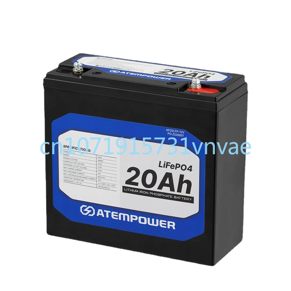 Atem Power RV Battery Solar Household Energy Storage Lithium Battery 20ah12v Lithium Iron Phosphate Battery