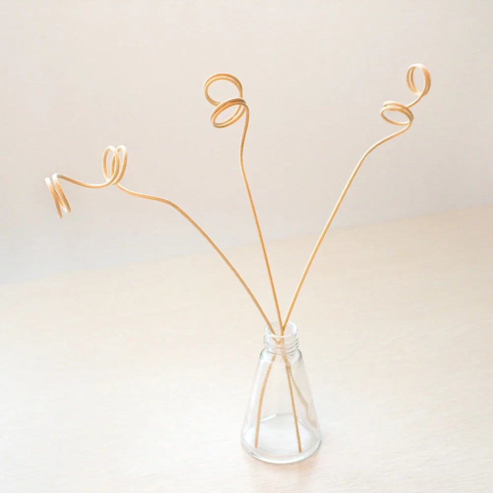 

20Pcs Rattan Aroma Diffuser Sticks Wavy Natural Fragrance Essential Oil Reed Fire- Office Cafe Supplies Absorb Quickly