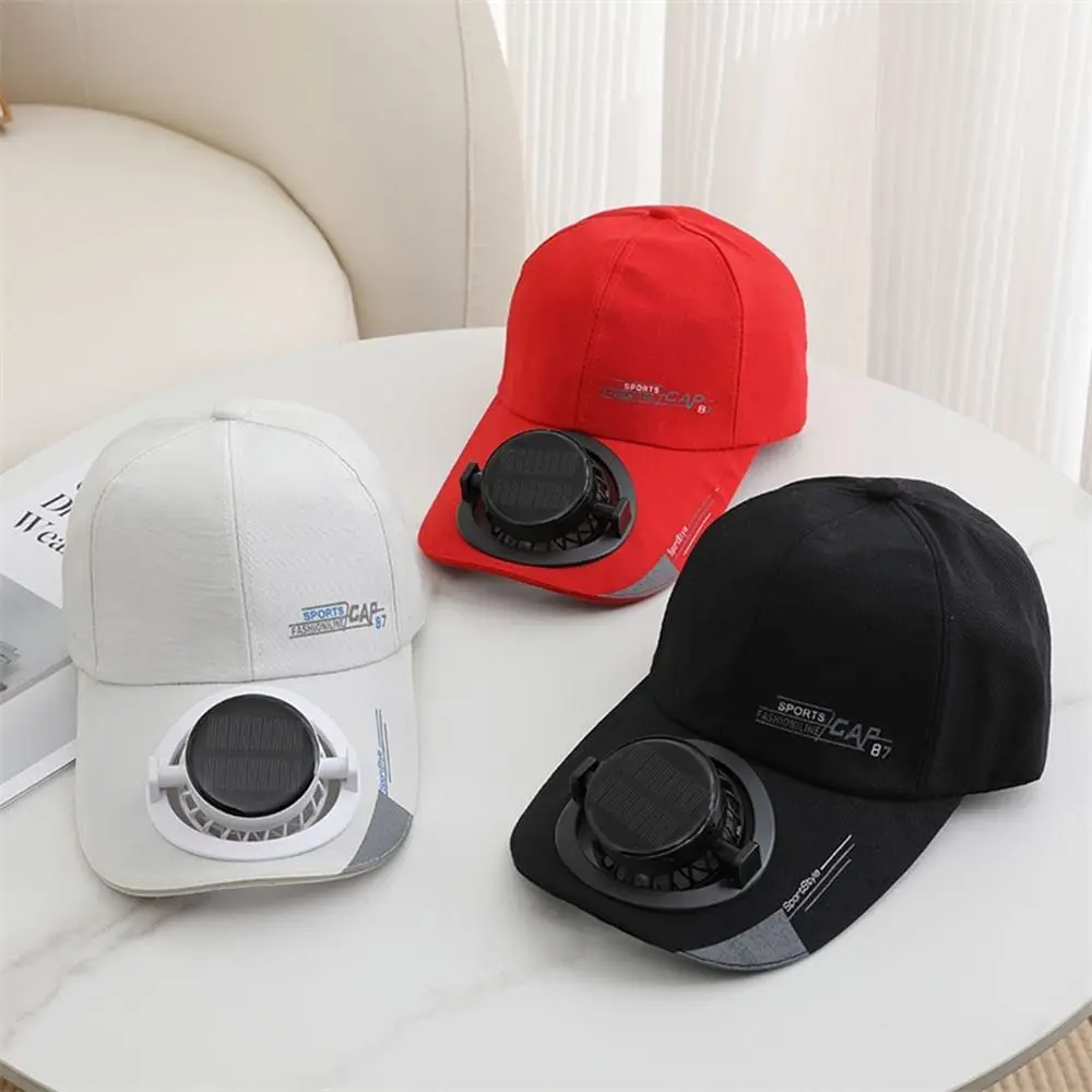 Fashion Breathable Solar Cooling Fan Hat Sunshade Built-in Fan​​ Fan Hat​​ Quick Dry Sun Protection Baseball Cap Outdoor