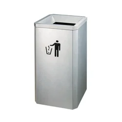 Best Seller Outdoor Advertising Trash Bin Public Stainless Steel Waste Rubbish Trash Garbage Bin Can