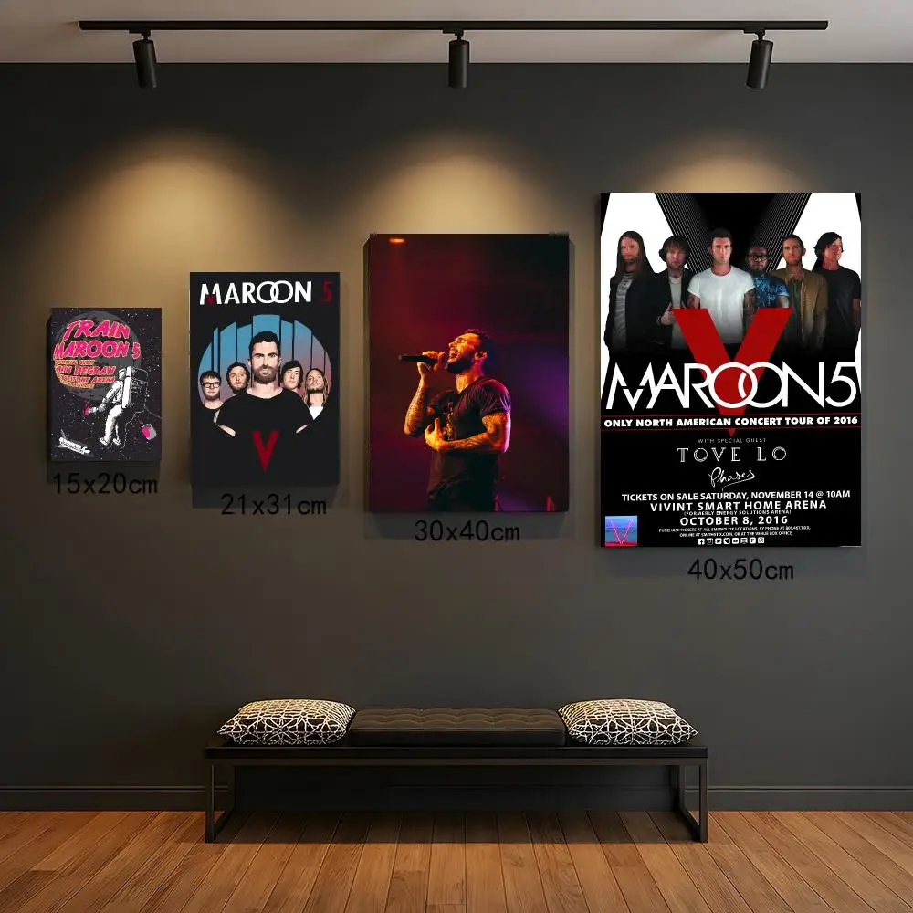 band M-Maroon 5-N Painting Calligraphy Boho Botanical Decor for Living Room  Elegant Home Style