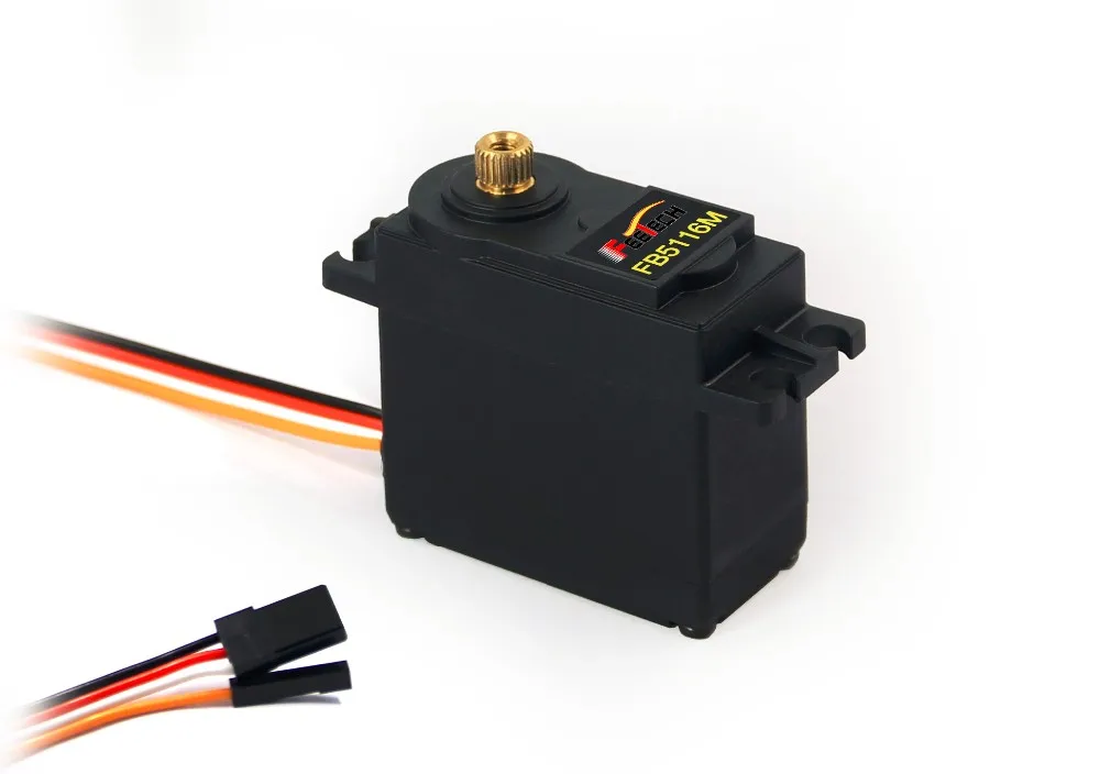 FEETECH FT5116M Servo Digital RC piezas de coche tamaño estándar 6V 15kg.cm Robot protector de engranaje de Metal y brazo modelo RC