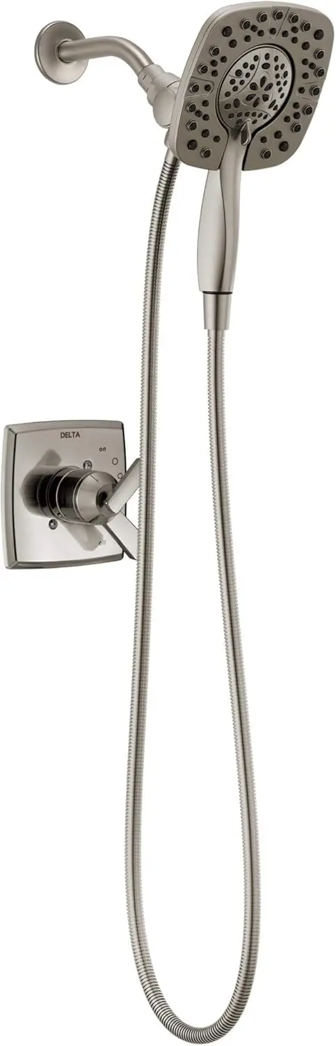 Ashlyn 17 Series Dual-Function Shower Trim Kit with 2-Spray Touch-Clean In2ition 2-in-1 Hand Held Shower Head with Hose