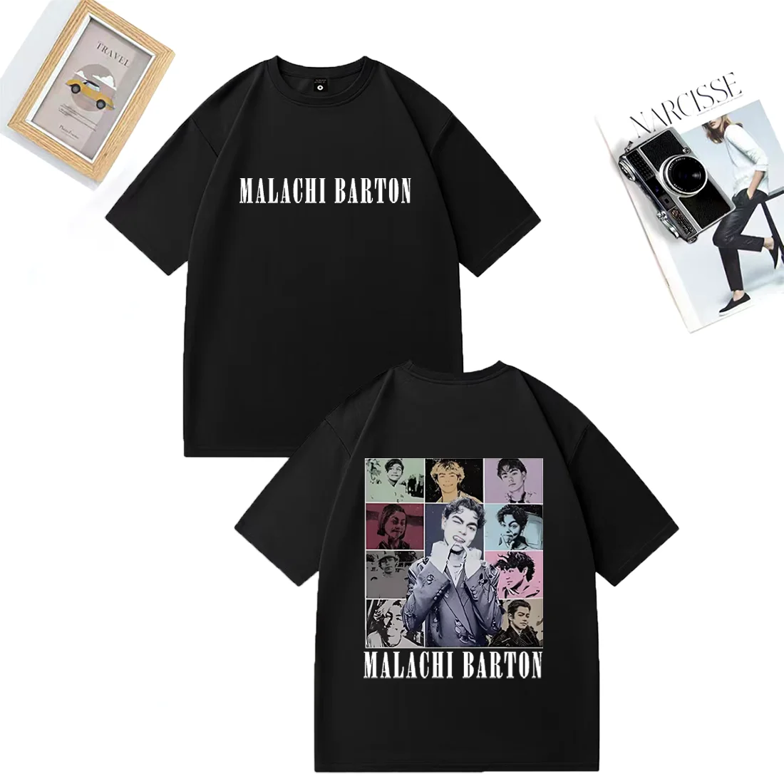 

Malachi Barton O-Neck Graphics print T shirt Men women's vintage High Quality clothes short sleeve 100% Cotton Fashion t-shirts