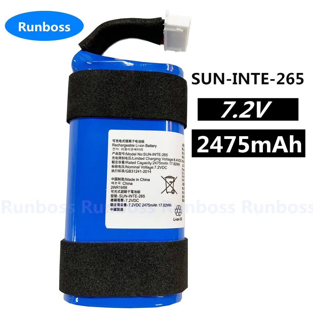 New 2475mAh SUN-INTE-265 Replacement Battery For JBL PartyBox On The Go Waterproof Bluetooth Wireless Speaker