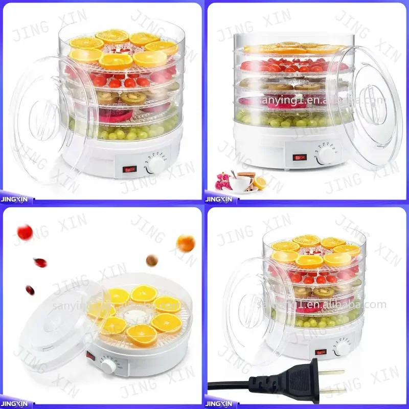 Custom for 5 Layer Food Dehydrator Machine Fruit Vegetable Dryer Household Multi Function Drying Equipment Kitchen Appliance