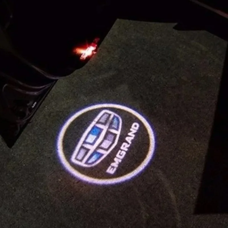 Светодиодная лампа для двери автомобиля Ghost Shadow, атмосферная лампа, проектор, украшение для Geely Boyue EC718 RV X7 Atlas NL3 X70 GL GS 7 EC715, автомобильные товары