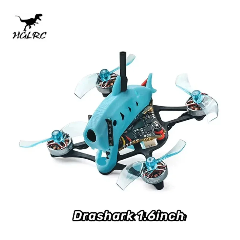 

HGLRC Drashark 1.6inch 75mm Toothpick FPV Drone With ZEUS5 ES24 1S 5A AIO 200mW VTX SPECTER 1002 21000KV Motor