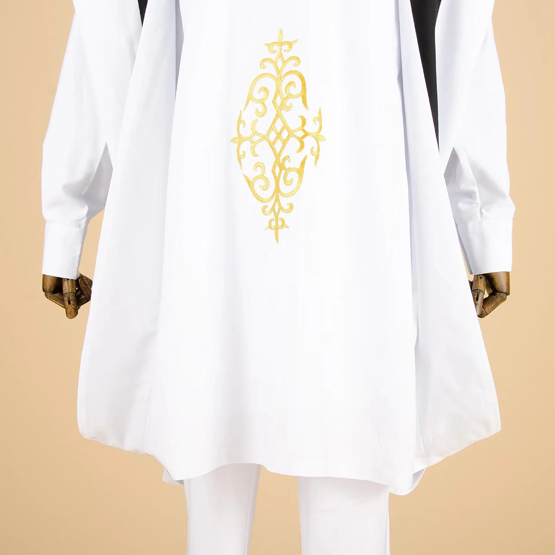 Pakaian Afrika Khusus Pria, Mantel Bordir, Kemeja Dashiki, Celana Ankara, Set 3 Potong, Pakaian Pernikahan & Acara Malam, Jubah Agbada