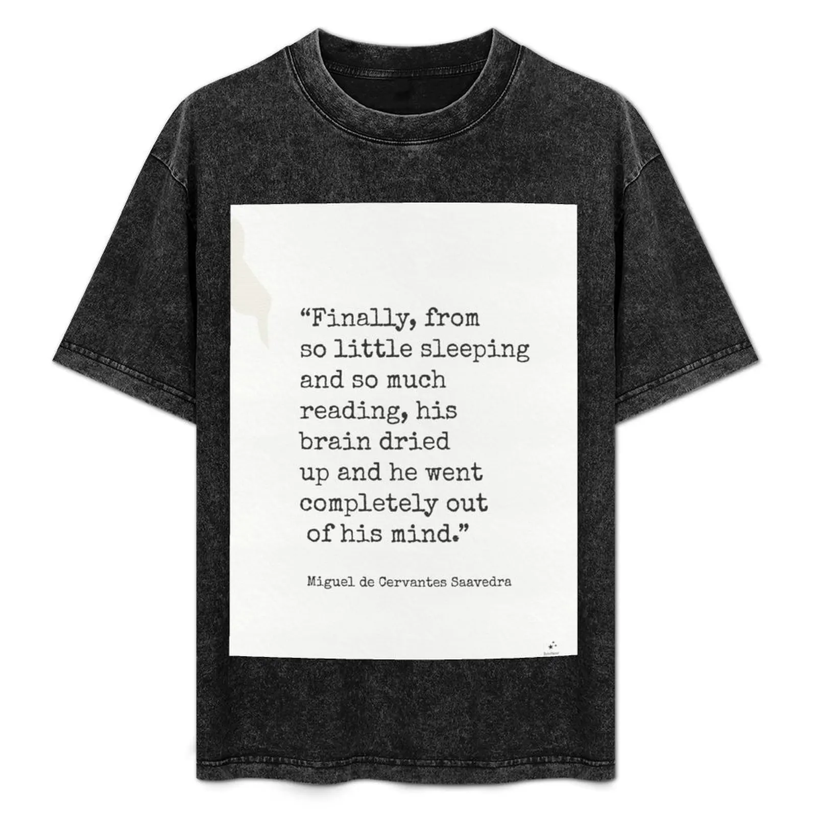 Camiseta con estampado artístico de Miguel de Cervantes Saavedra Don Quijote, camiseta con estampado artístico de tendencia