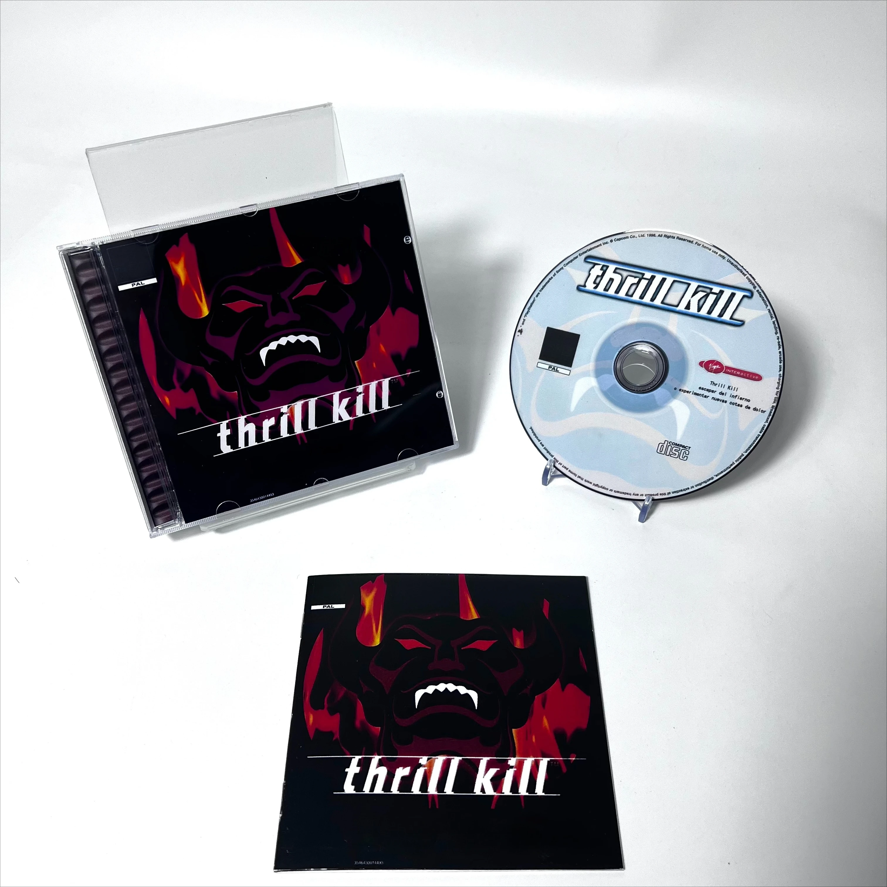For PS1 Retro Game Player DIY CD Thrill Kill UC and Pal Versions Burn DVD Copy CD Work For Unlock Console Optical Drive to Read